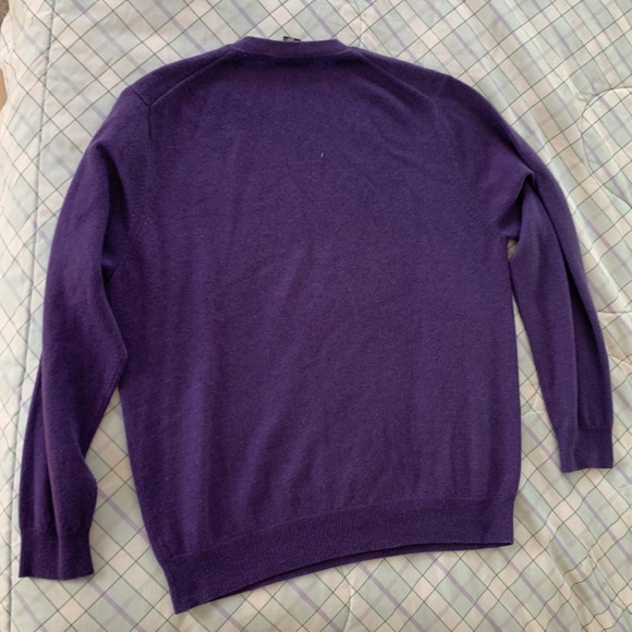 100% Cashmere purple sweater! - Picture 4 of 5